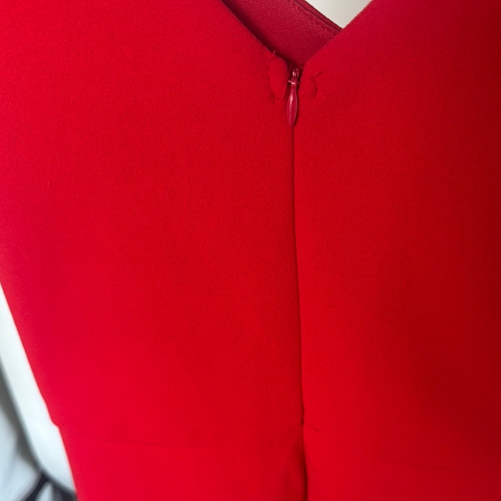 Elegant Red Sleeveless Dress - Picture 4 of 5
